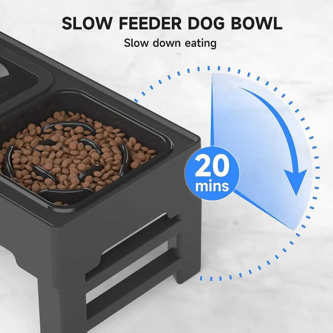 Elevated and Adjustable Bowl for Pets.